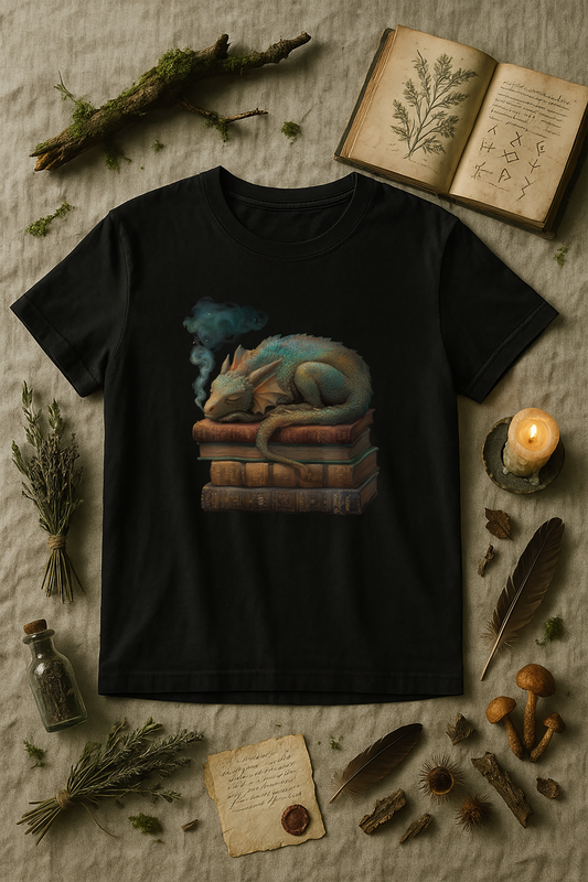 "Book Dragon" – Unisex Garment-Dyed Heavyweight T-Shirt