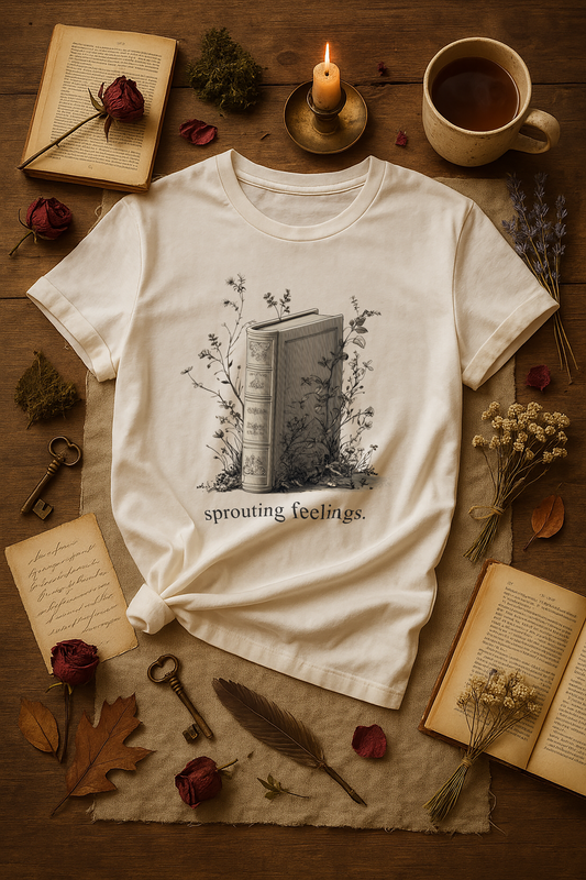 "Sprouting Feelings" – Unisex Garment-Dyed Heavyweight T-Shirt