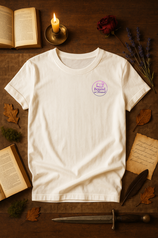 "Bound in Thread" Logo Tee – Unisex Garment-Dyed Heavyweight T-Shirt (Front & Back Print)