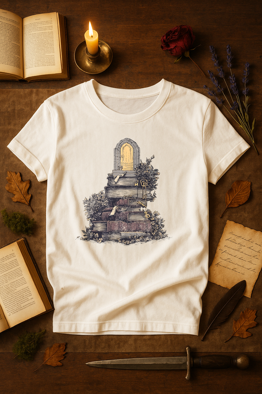 "The Reader’s Gateway" – Unisex Garment-Dyed Heavyweight T-Shirt