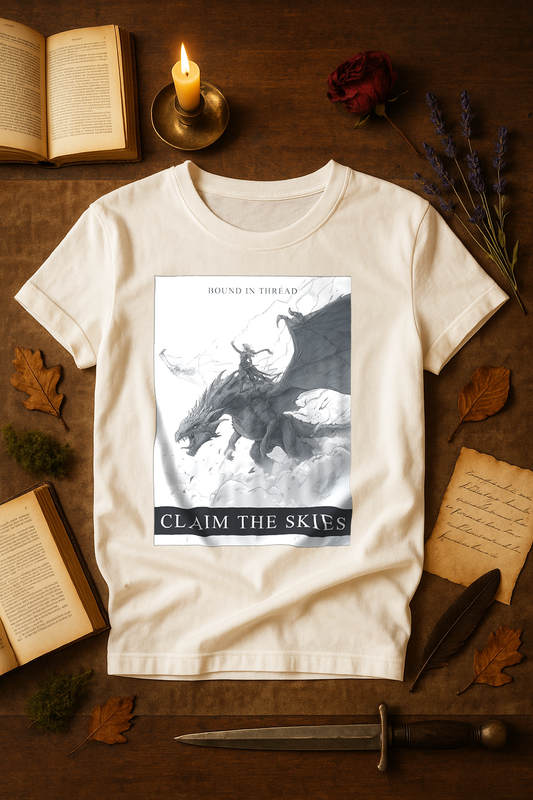 "Claim the Skies" – Unisex Garment-Dyed Heavyweight T-Shirt