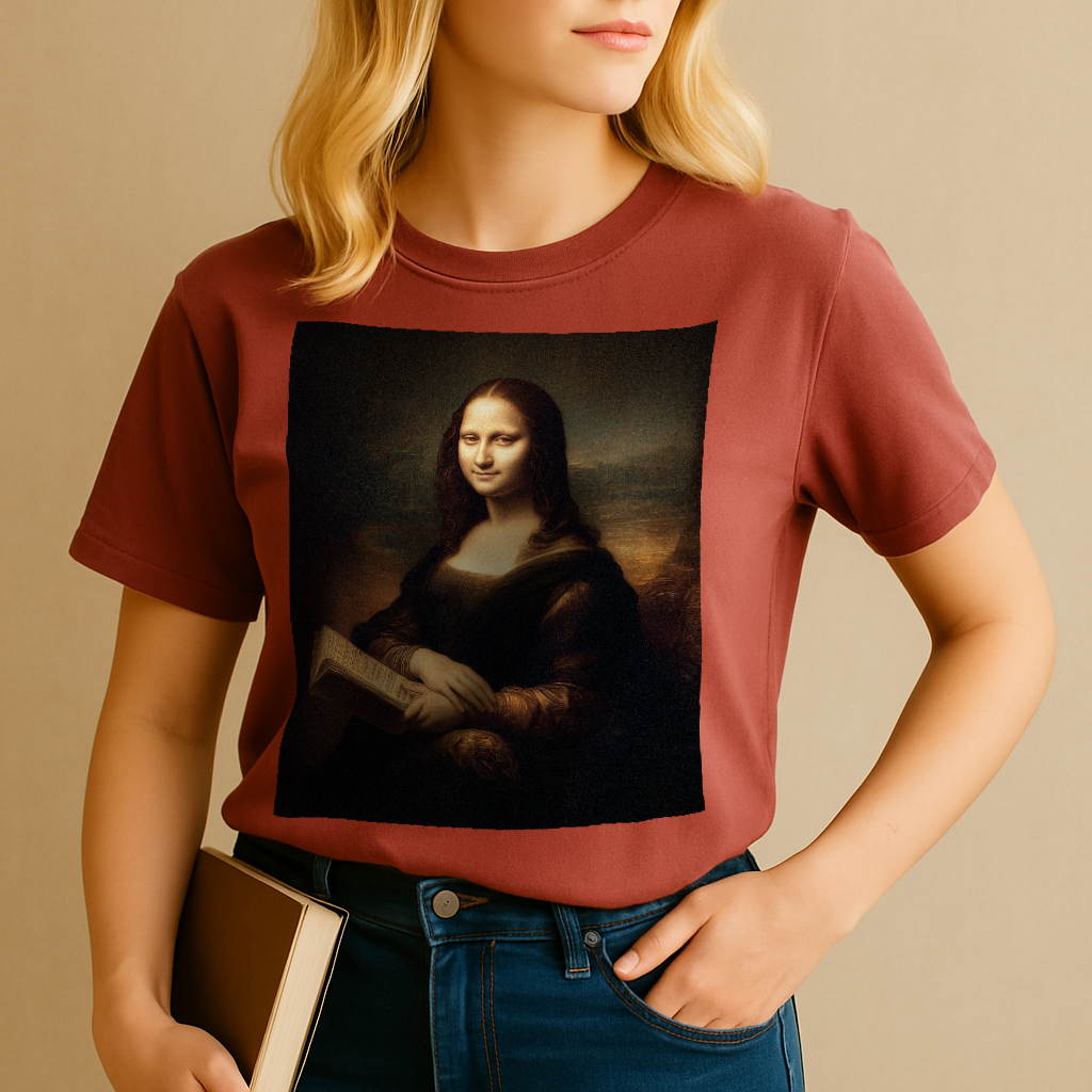 "Reading in Public 01" – Unisex Garment-Dyed Heavyweight T-Shirt