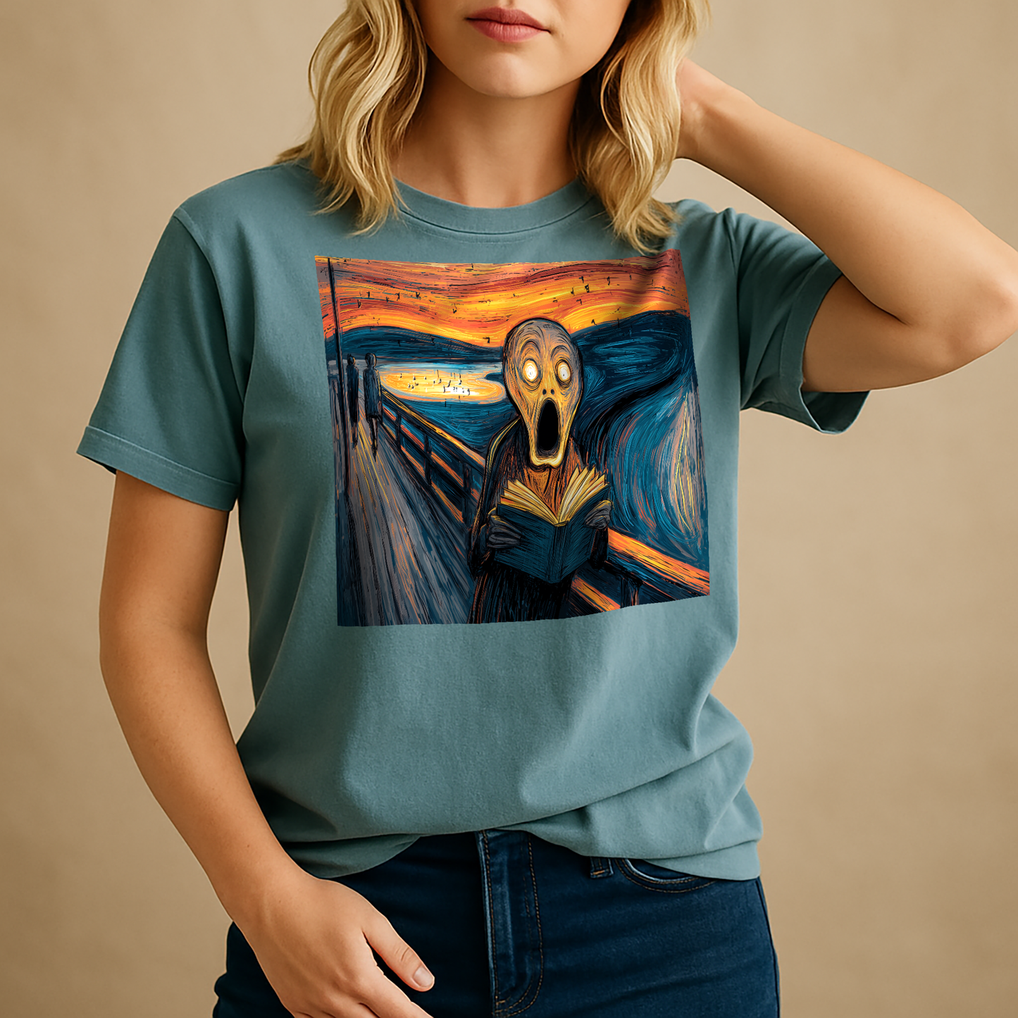 "Cliffhanger 01" – Unisex Garment-Dyed Heavyweight T-Shirt