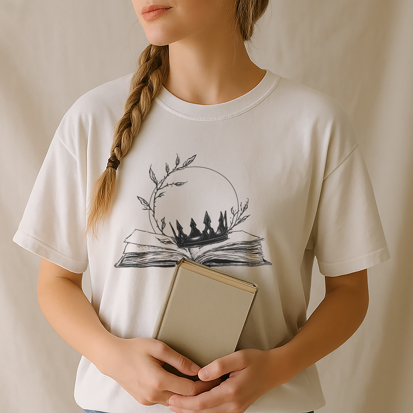 "Crownfall" – Unisex Garment-Dyed Heavyweight T-Shirt