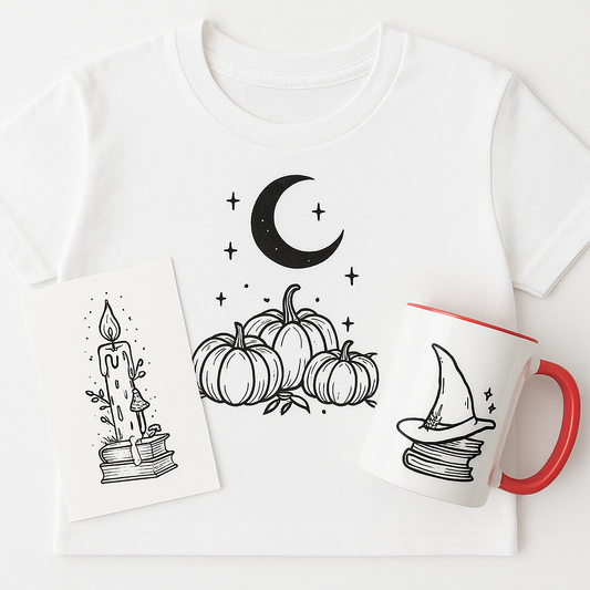 Autumn Witchy Bundle – Shirt, Mug & Postcard