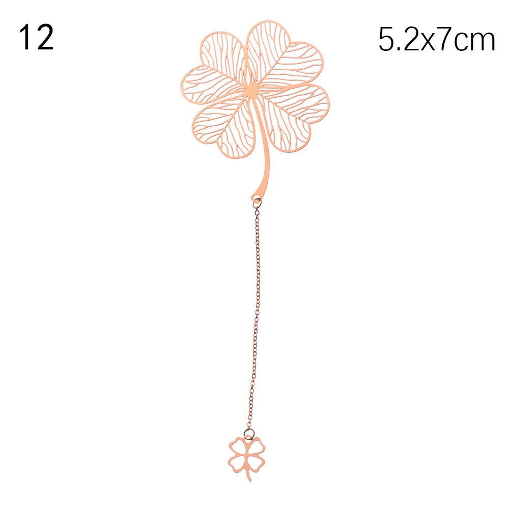 Whispered Wings – Golden Metal Bookmark