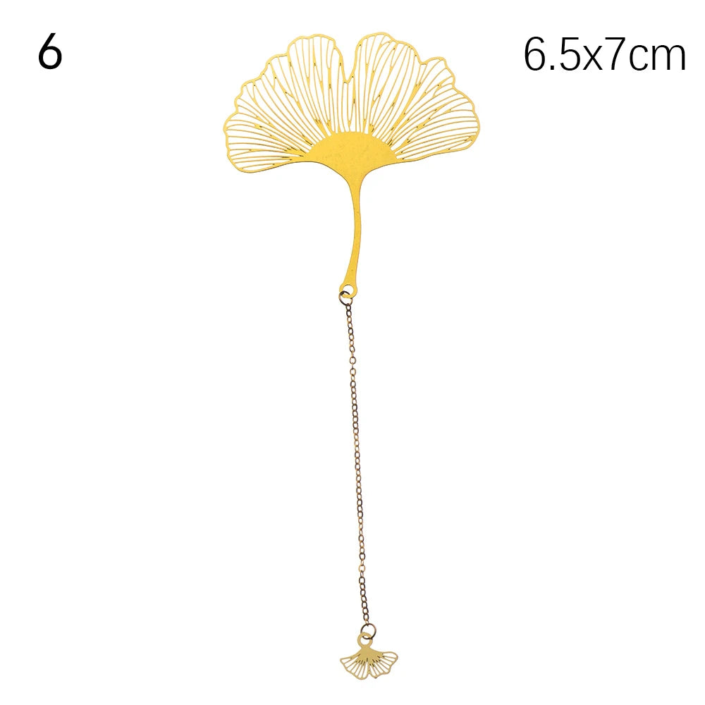 Whispered Wings – Golden Metal Bookmark