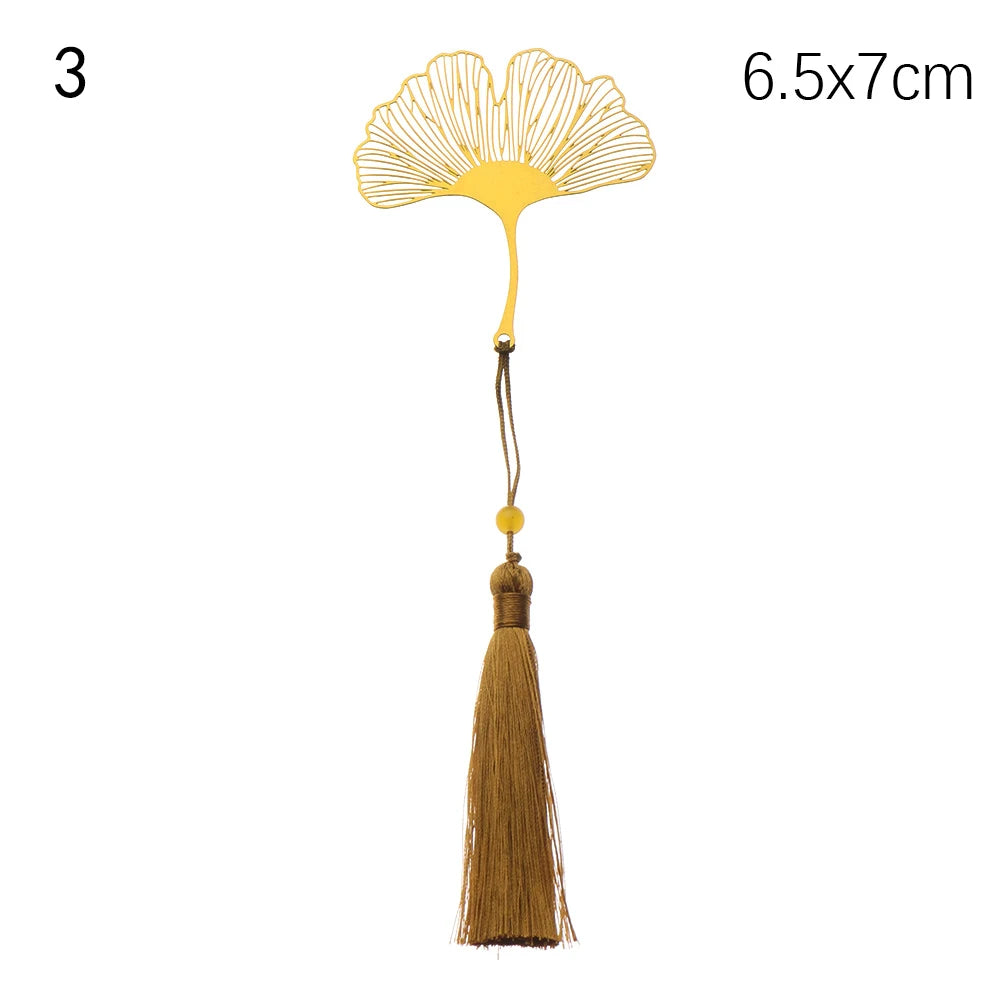 Whispered Wings – Golden Metal Bookmark