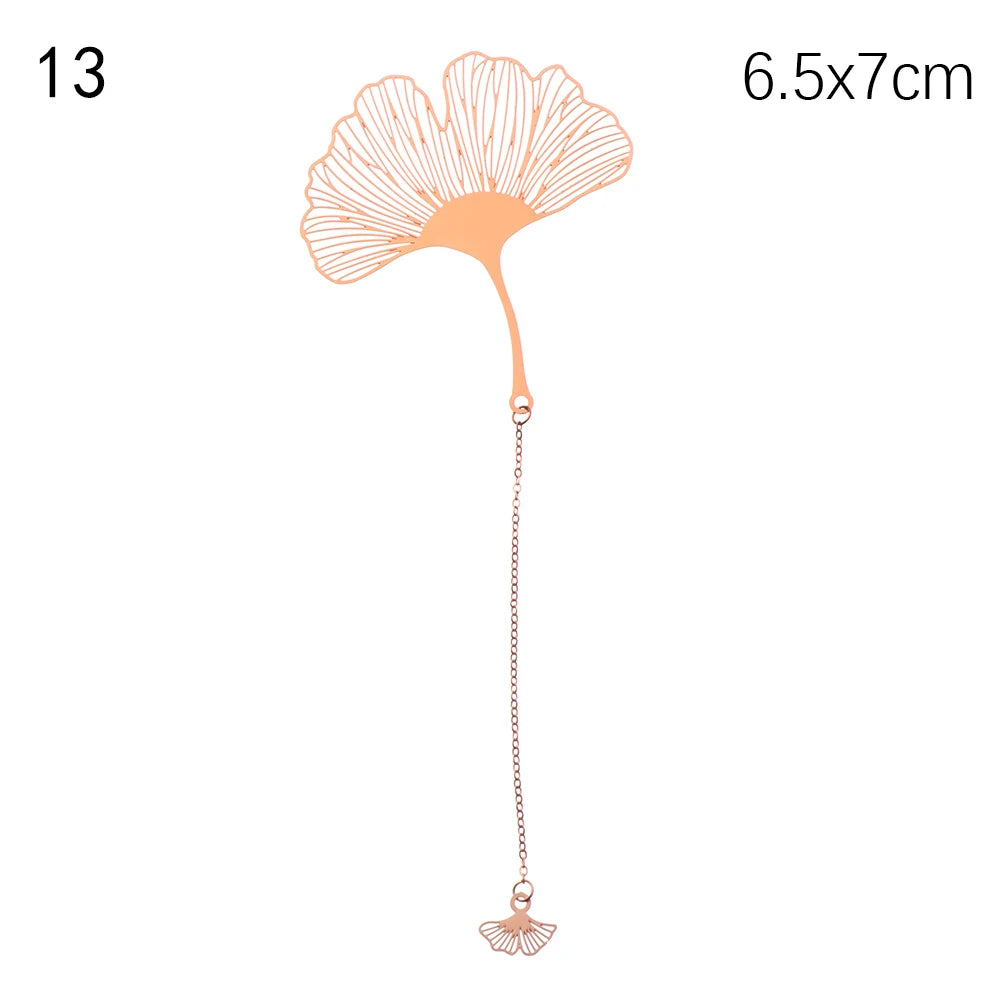 Whispered Wings – Golden Metal Bookmark