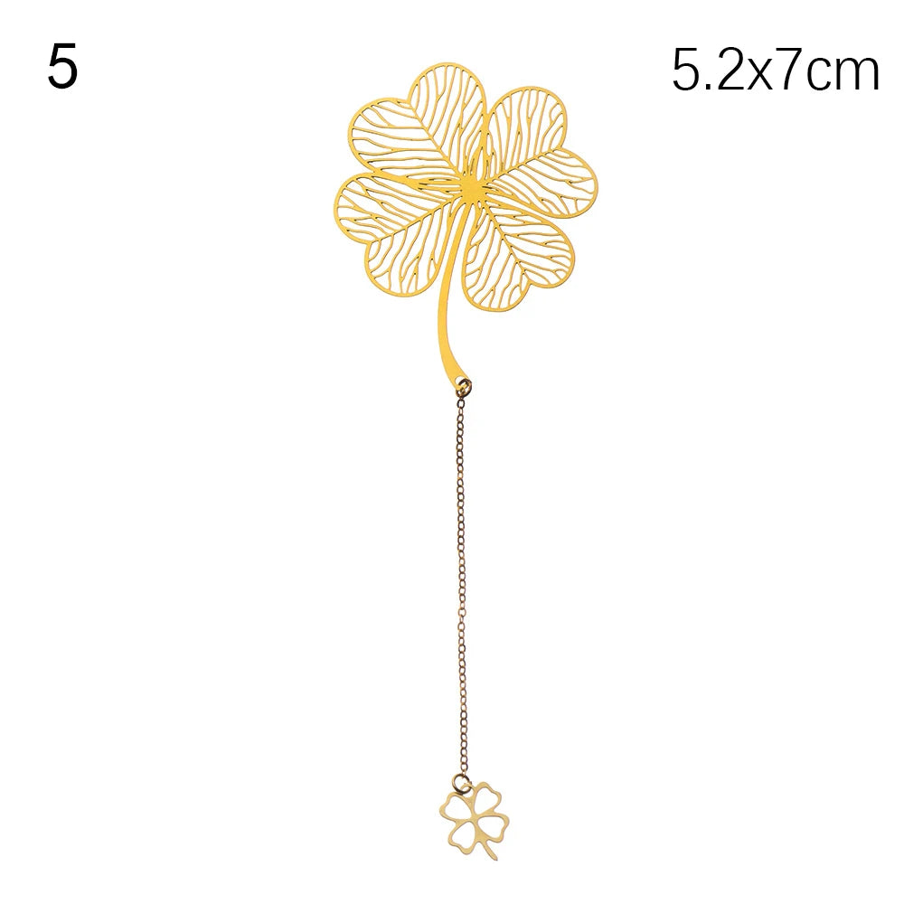 Whispered Wings – Golden Metal Bookmark