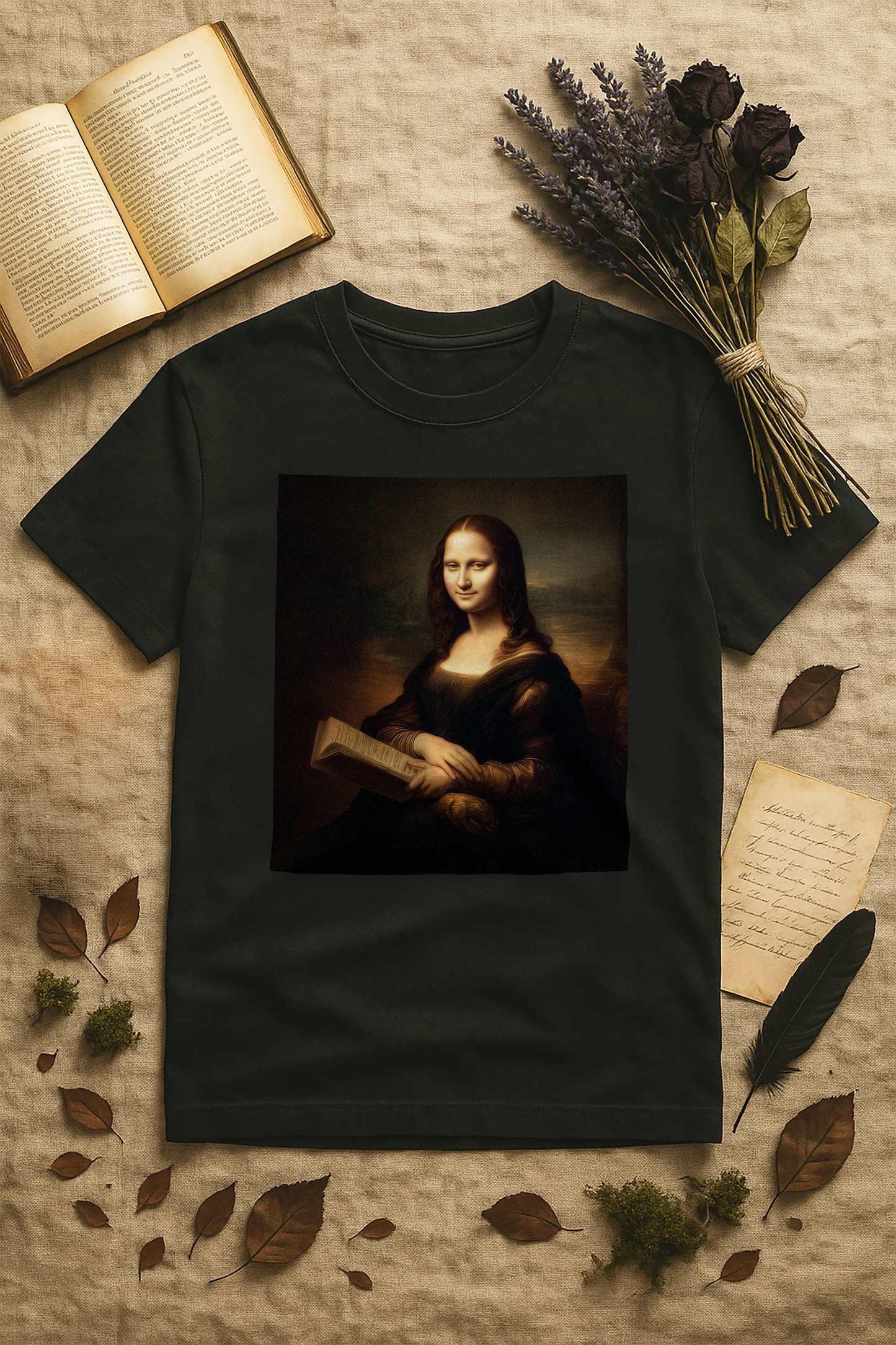 "Reading in Public 01" – Unisex Garment-Dyed Heavyweight T-Shirt