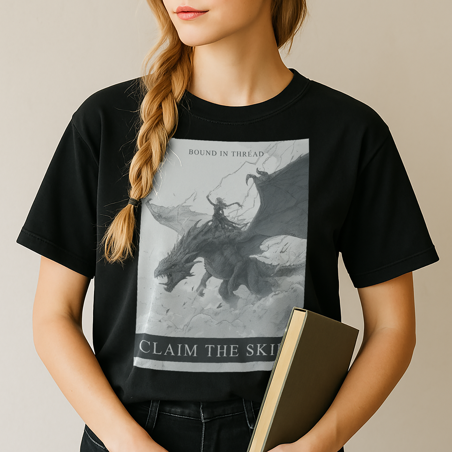 "Claim the Skies" – Unisex Garment-Dyed Heavyweight T-Shirt