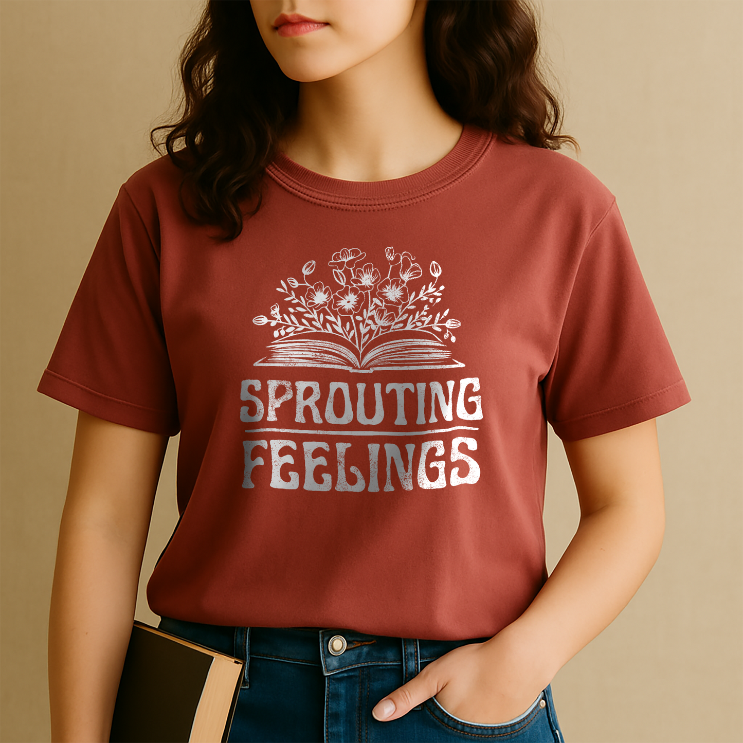 "Sprouting Feelings" – Unisex Garment-Dyed Heavyweight T-Shirt