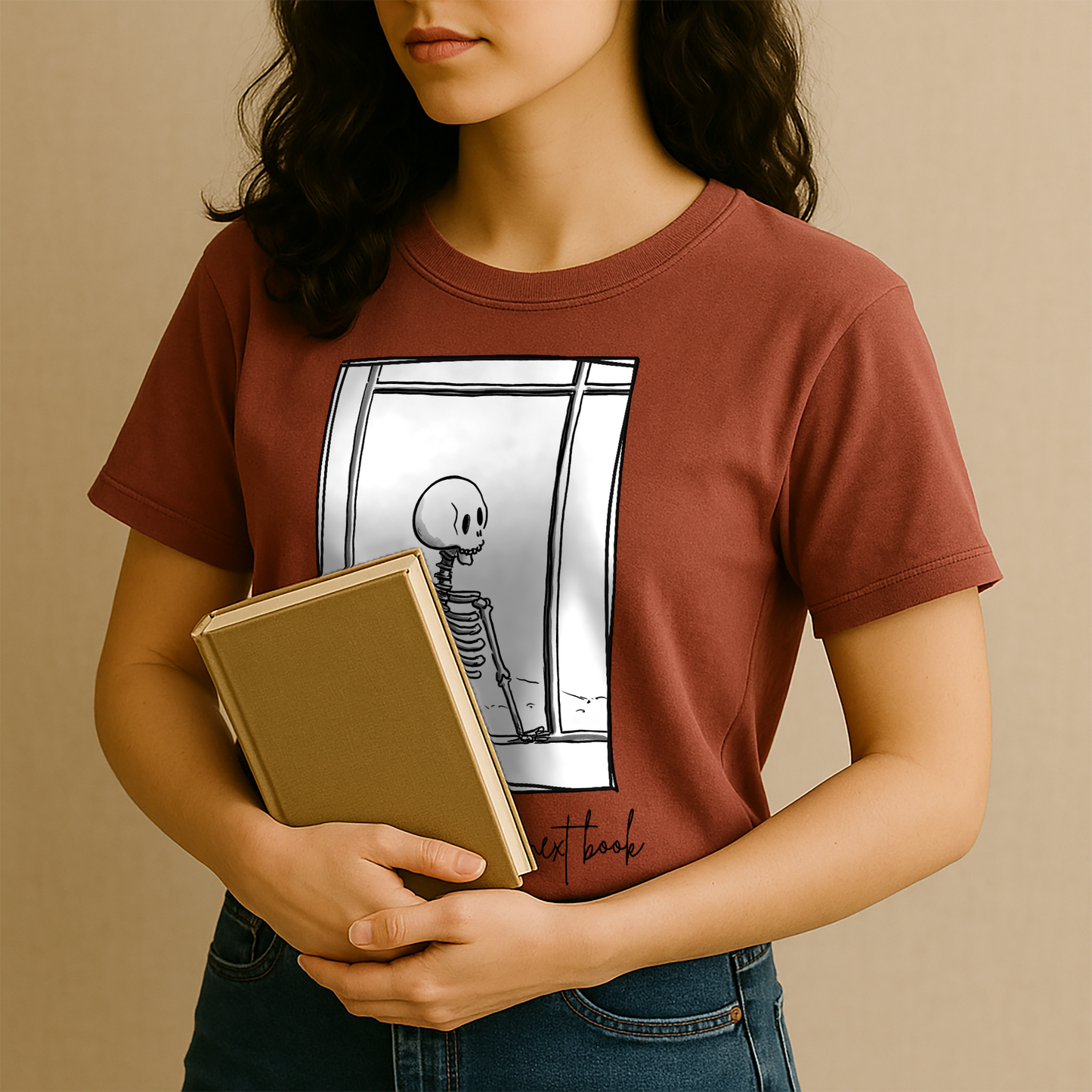 "Waiting for the Next Book 01" – Unisex Garment-Dyed Heavyweight T-Shirt