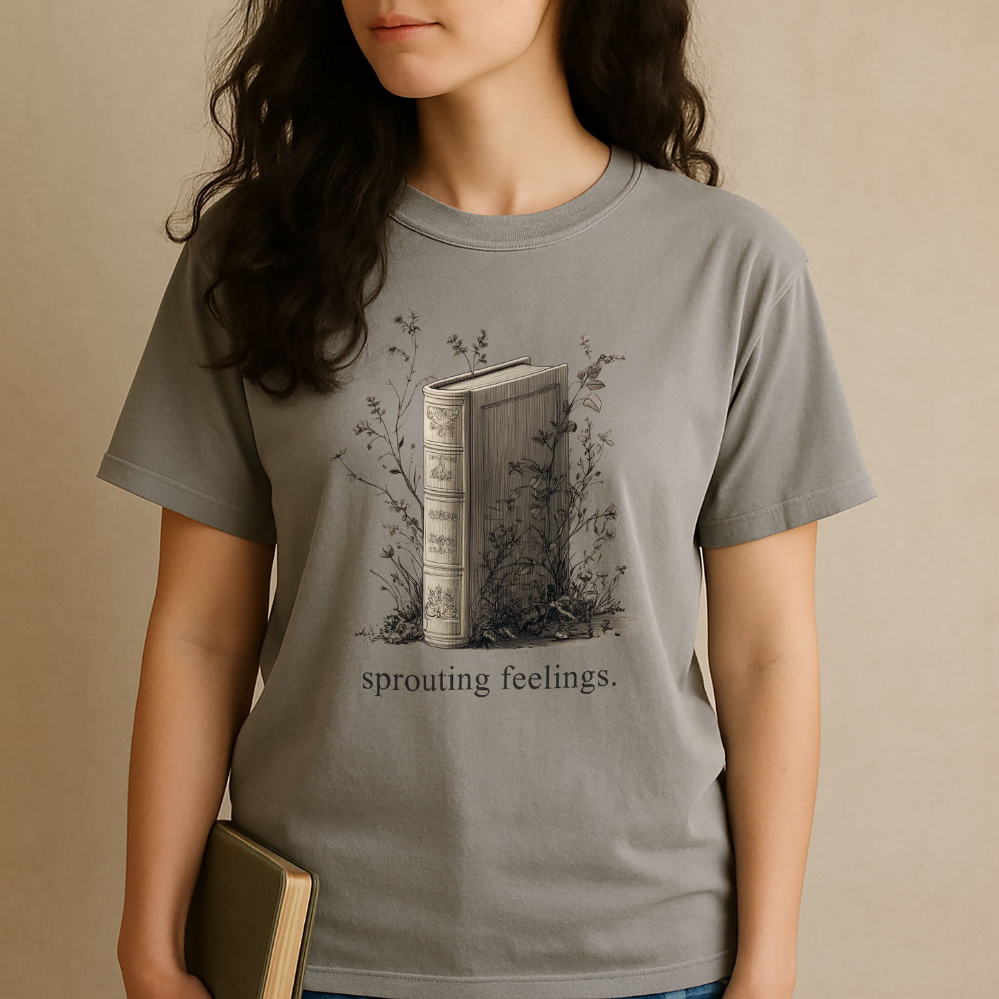 "Sprouting Feelings" – Unisex Garment-Dyed Heavyweight T-Shirt