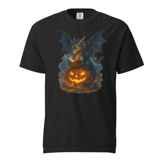 Pumpkin Dragon 02 Unisex garment-dyed heavyweight t-shirt