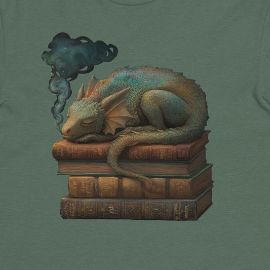 "Book Dragon" – Unisex Garment-Dyed Heavyweight T-Shirt